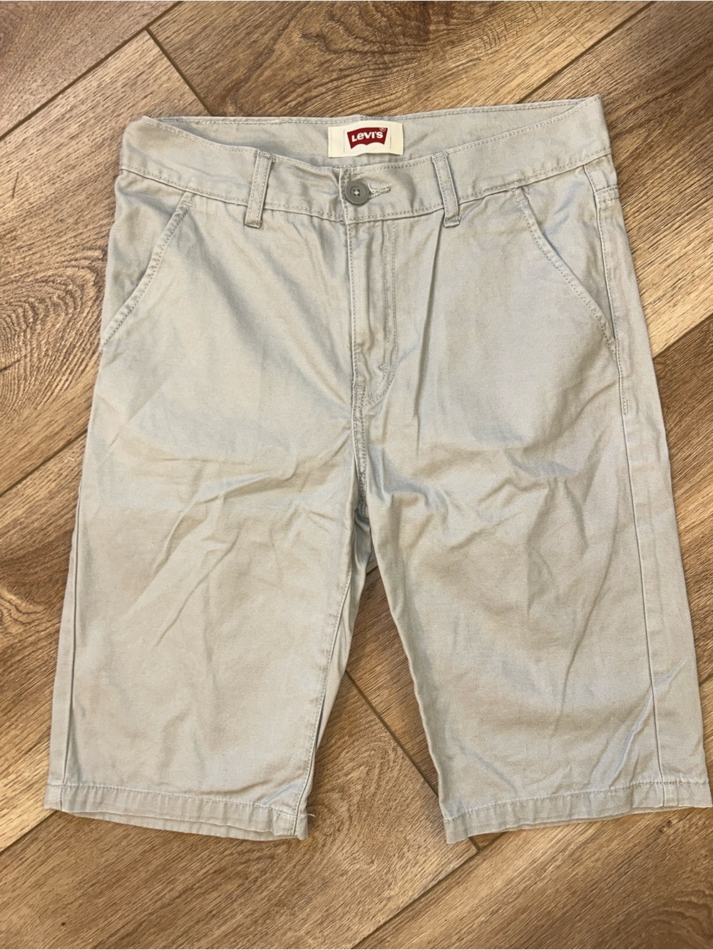 Levi's Boys Light Gray Casual Chino Shorts